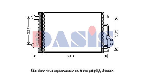 AKS DASIS Kondensators, Gaisa kond. sistēma 302003N